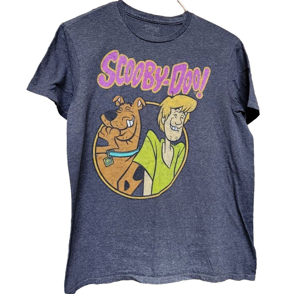 Scooby Doo Gray T-Shirt Size Medium Retro Cartoon Vintage Shaggy